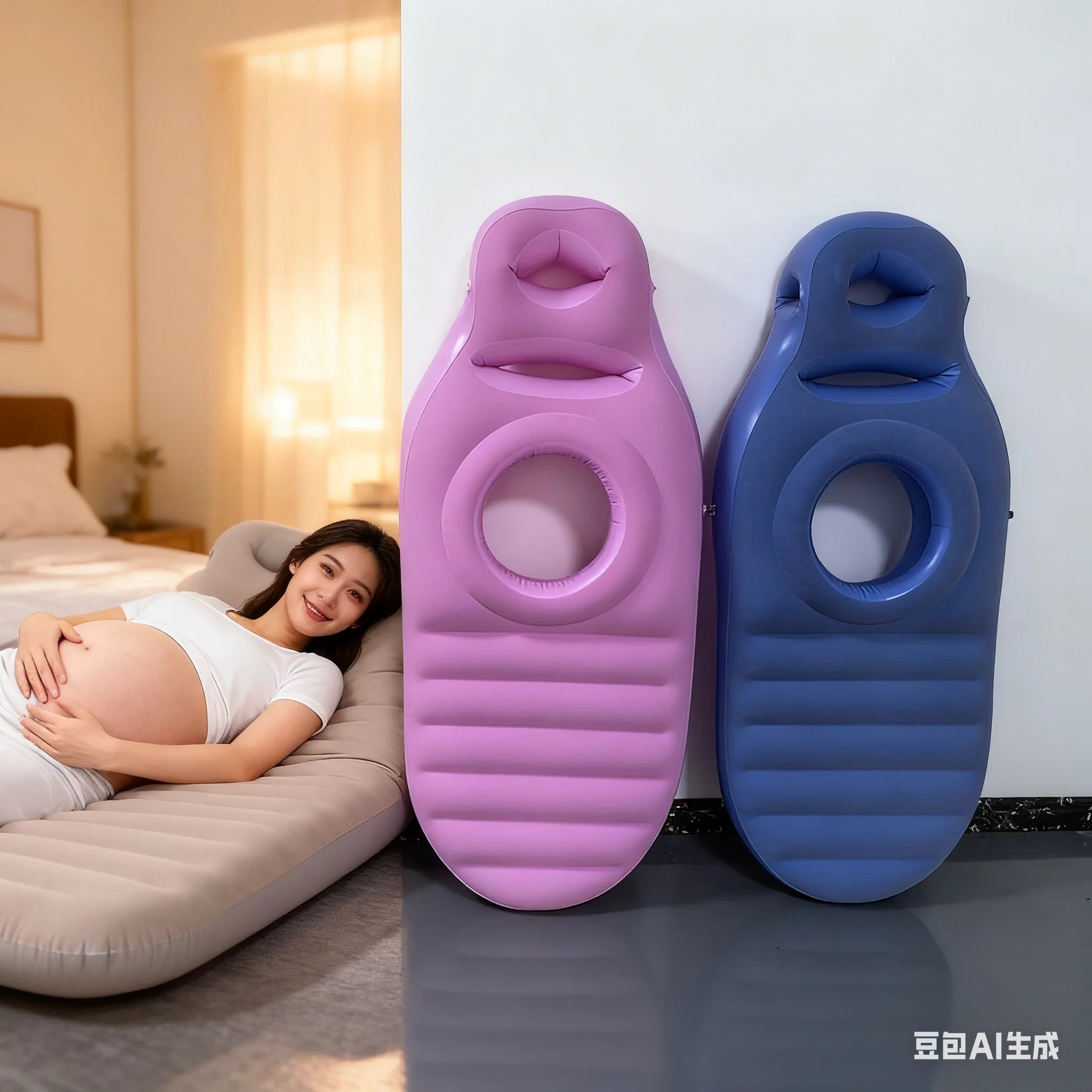 Inflatable Pillows Suitable for Pregnant Women, Yoga Mats Specifically Designed for Pregnant Women, Inflatable Mattresses, Maternity Products, Body Pillows, Pillows, Blankets for Sleeping